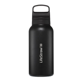 LifeStraw - Go Edelstahl 2.0 Filter-Wasserflasche 1L Schwarz-Wasserreinigung-LifeStraw-GearFreak.de-1