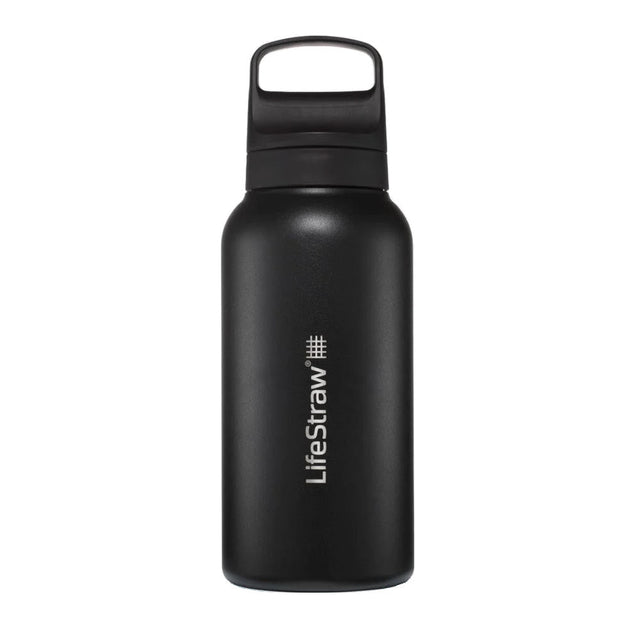 LifeStraw - Go Edelstahl 2.0 Filter-Wasserflasche 1L Schwarz-Wasserreinigung-LifeStraw-GearFreak.de-1