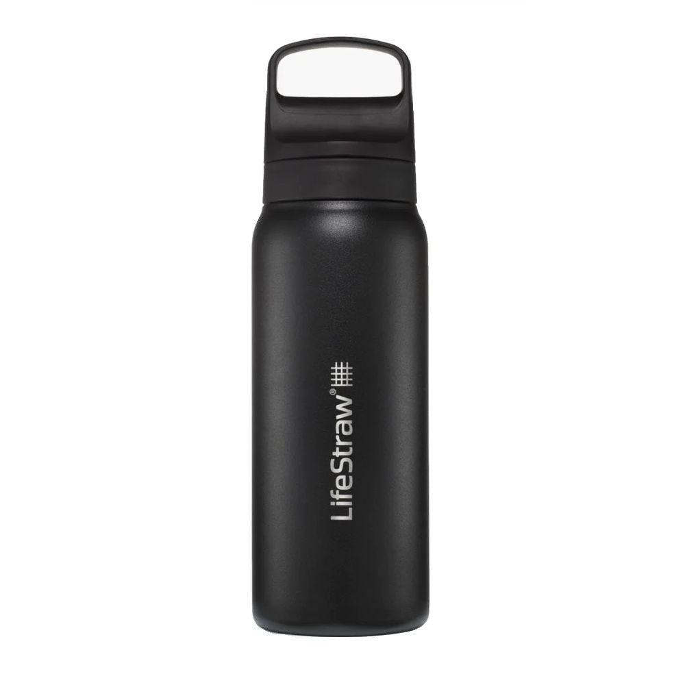 LifeStraw - Go Edelstahl 2.0 Filter-Wasserflasche 710ml Schwarz-Wasserreinigung-LifeStraw-GearFreak.de-1