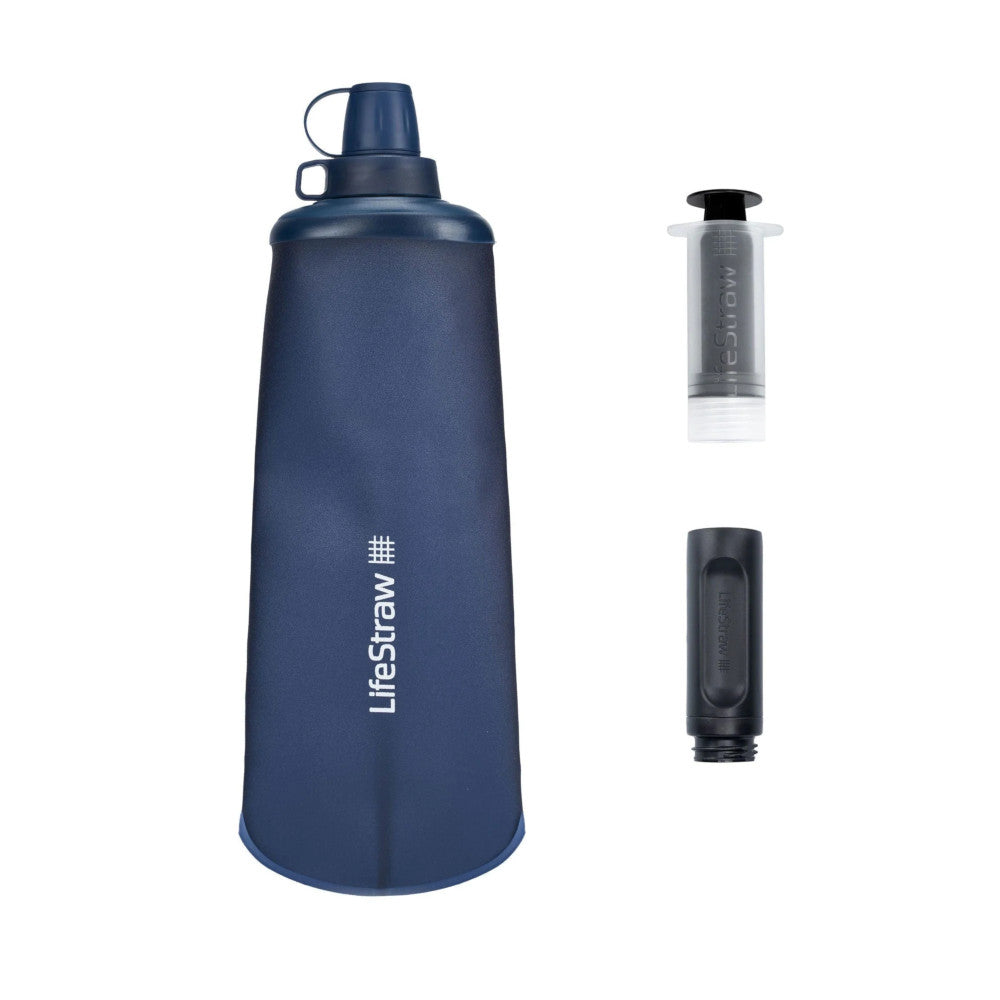 LifeStraw - Peak Squeeze-Flasche 1L // Blau-Wasserreinigung-LifeStraw-GearFreak.de-2