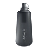 LifeStraw - Peak Squeeze-Flasche 1L // Dunkelgrau-Wasserreinigung-LifeStraw-GearFreak.de-1