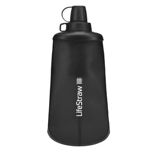 LifeStraw - Peak Squeeze-Flasche 650 ml // Dunkelgrau-Wasserreinigung-LifeStraw-GearFreak.de-1