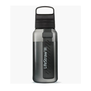 Lifestraw - Go Series Wasserflasche 1L // Schwarz-Wasserreinigung-LifeStraw-GearFreak.de-1