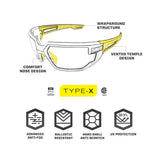 Mechanix Wear - Rauchgläser vom Typ X (dunkles Glas)-Schieß- & Sportbrillen-Mechanix Wear-GearFreak.de-5