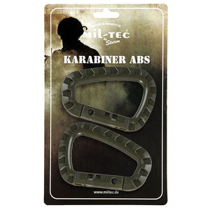 Mil-Tec - ABS Karabiner (2er-Pack) // Olivgrün-Feldausrüstung-Mil-Tec-GearFreak.de-1