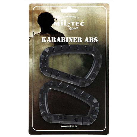 Mil-Tec - ABS Karabiner (2er-Pack) // Schwarz-Feldausrüstung-Mil-Tec-GearFreak.de-1