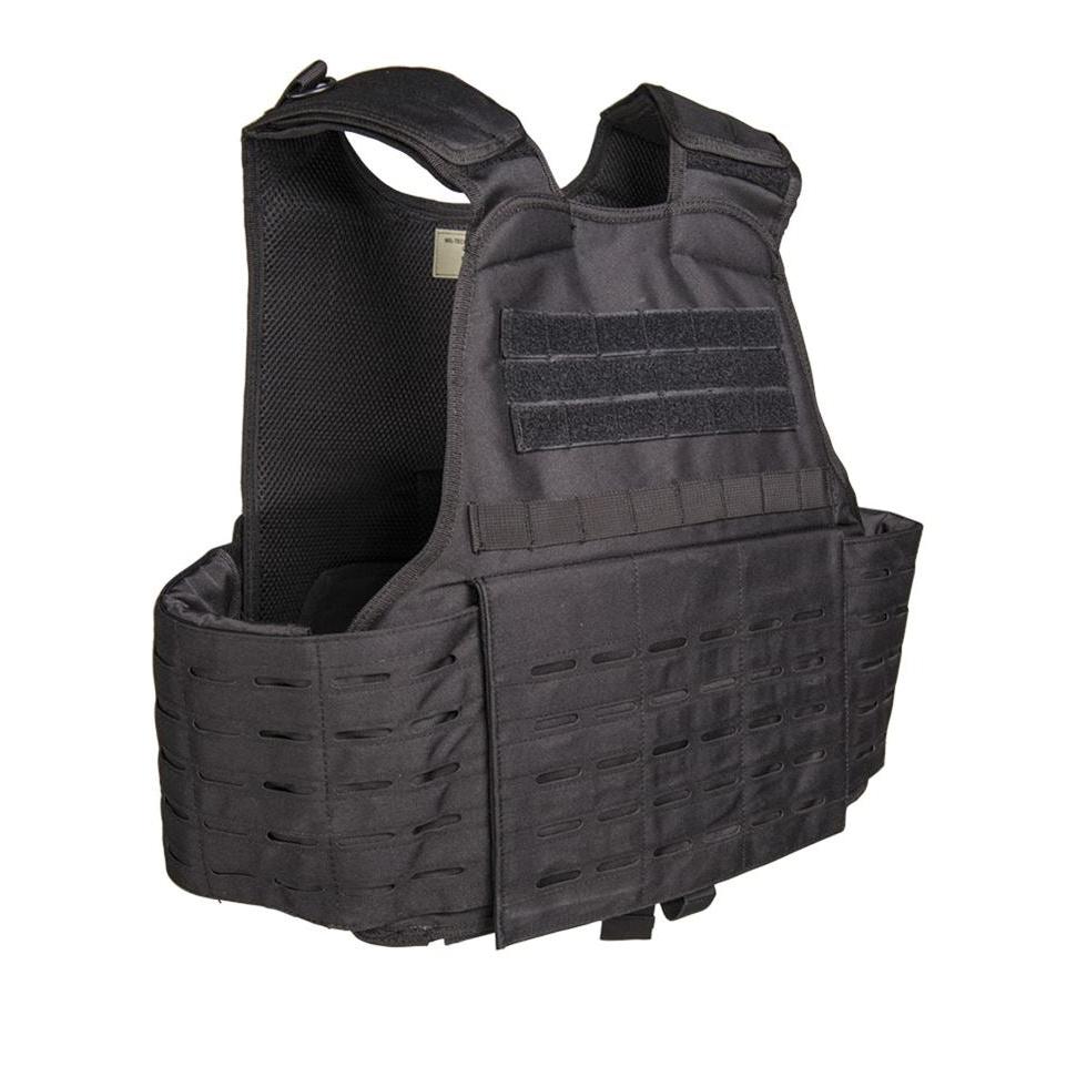 Mil-Tec - Lasergeschnittene Trägerweste // Schwarz-Kampfweste & Basis-Mil-Tec-GearFreak.de-1
