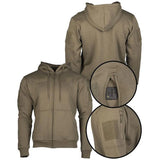 Mil-Tec - Tactical Hoodie Hættetrøje m. Lynlås // Olivengrøn-Øvrig Millitærbeklædning-Mil-Tec-GearFreak.de-3