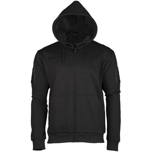 Mil-Tec - Tactical Hoodie Hættetrøje m. Lynlås // Sort-Øvrig Millitærbeklædning-Mil-Tec-GearFreak.de-1