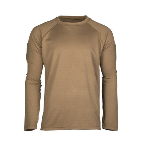 Mil-Tec - Tactical Quick Dry Langarm-T-Shirt // Dunkler Sand / Coyote-Outdoor-T-Shirts - Herren-Mil-Tec-GearFreak.de-1