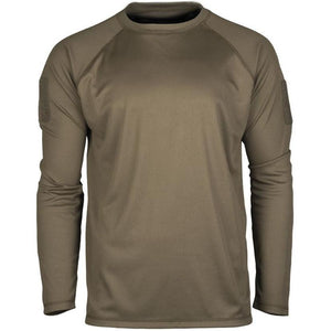 Mil-Tec - Tactical Quick Dry Langarm-T-Shirt // Olivgrün-Outdoor-T-Shirts - Herren-Mil-Tec-GearFreak.de-1