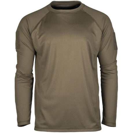Mil-Tec - Tactical Quick Dry Langarm-T-Shirt // Olivgrün-Outdoor-T-Shirts - Herren-Mil-Tec-GearFreak.de-1
