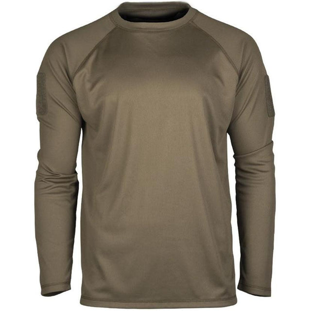 Mil-Tec - Tactical Quick Dry Langarm-T-Shirt // Olivgrün-Outdoor-T-Shirts - Herren-Mil-Tec-GearFreak.de-1