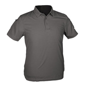 Mil-Tec - Tactical Quickdry Poloshirt für Herren // Grau-Outdoor-T-Shirts - Herren-Mil-Tec-GearFreak.de-1