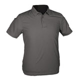 Mil-Tec - Tactical Quickdry Poloshirt für Herren // Grau-Outdoor-T-Shirts - Herren-Mil-Tec-GearFreak.de-1