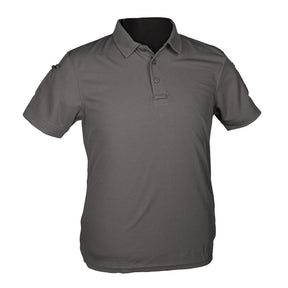 Mil-Tec - Tactical Quickdry Poloshirt für Herren // Grau-Outdoor-T-Shirts - Herren-Mil-Tec-GearFreak.de-1