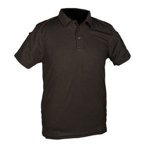 Mil-Tec - Tactical Quickdry Poloshirt für Herren // Schwarz-Outdoor-T-Shirts - Herren-Mil-Tec-GearFreak.de-1