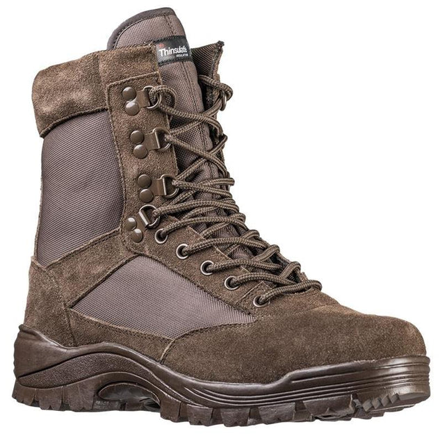 Mil-Tec - Taktischer Stiefel mit Reißverschluss // Braun-Wanderstiefel - Herren-Teesar-GearFreak.de-1