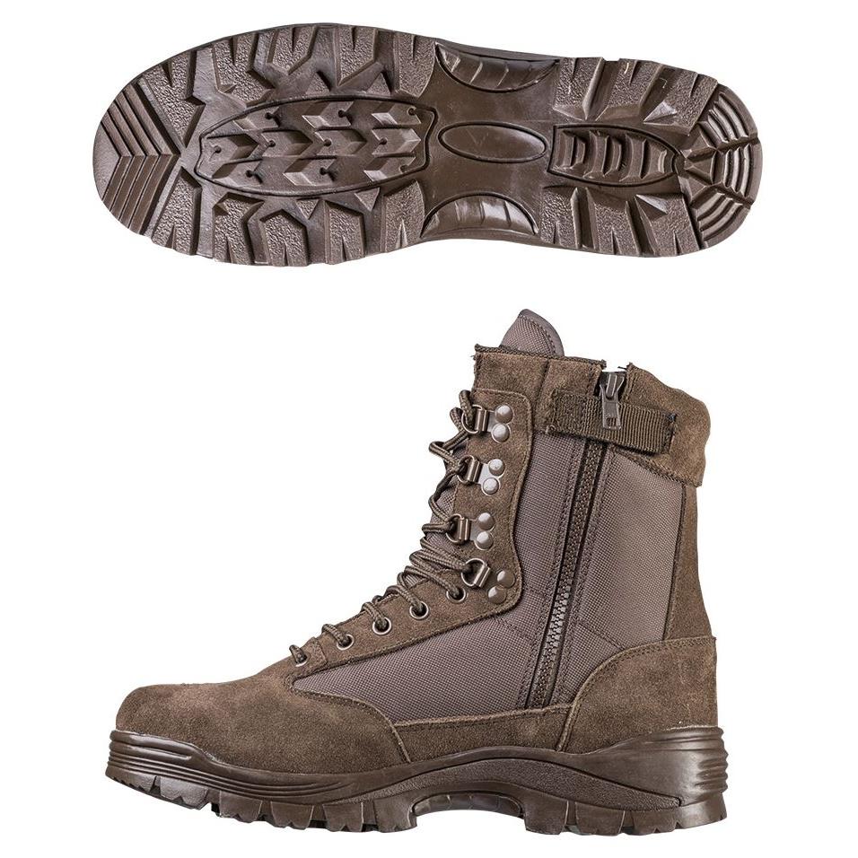 Mil-Tec - Taktischer Stiefel mit Reißverschluss // Schwarz-Wanderstiefel - Herren-Teesar-GearFreak.de-3