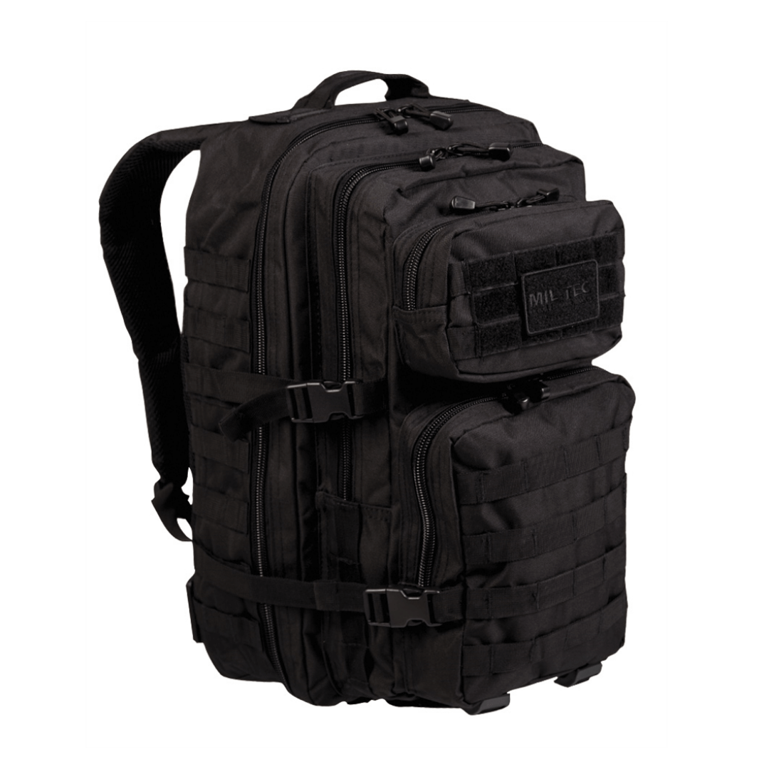 Mil-Tec - US Assault Pack Large 36L Rygsæk // Schwarz-Kurze Patrouille-Mil-Tec-GearFreak.de-1