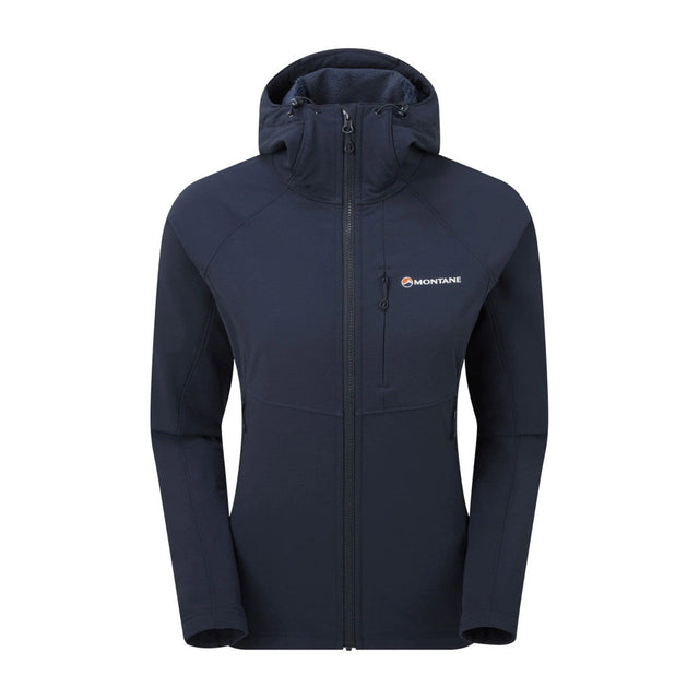 Montane - Krypton Softshell-Hoodie für Damen // Eclipse Blue-Jacke - Damen-Montane-GearFreak.de-1