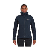 Montane - Krypton Softshell-Hoodie für Damen // Eclipse Blue-Jacke - Damen-Montane-GearFreak.de-2