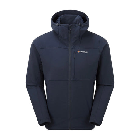 Montane - Krypton Softshell-Hoodie für Herren // Eclipse Blue-Softshelljacken - Herren-Montane-GearFreak.de-1