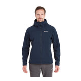 Montane - Krypton Softshell-Hoodie für Herren // Eclipse Blue-Softshelljacken - Herren-Montane-GearFreak.de-2