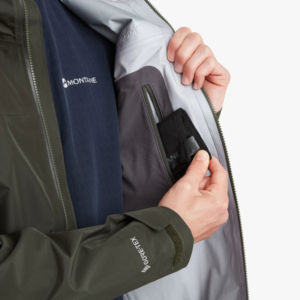 Montane - Phase Herren wasserdichte Jacke Dunkelgrün-Jacke - Herren-Montane-GearFreak.de-5
