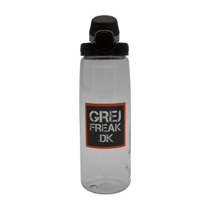 Nalgene - On The Fly Trinkflasche m. GearFreak.eu Logo // Klar mit schwarzem Deckel-Trinkflaschen-Nalgene-GearFreak.de-1