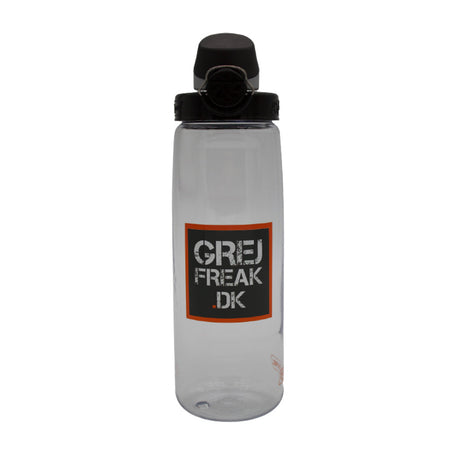 Nalgene - On The Fly Trinkflasche m. GearFreak.eu Logo // Klar mit schwarzem Deckel-Trinkflaschen-Nalgene-GearFreak.de-1