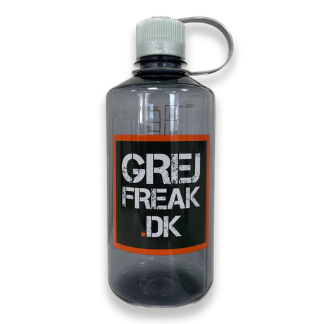 Nalgene - Trinkflasche mit schmaler Öffnung und GearFreak.de -Logo, 1 l-Trinkflaschen-Nalgene-GearFreak.de-1