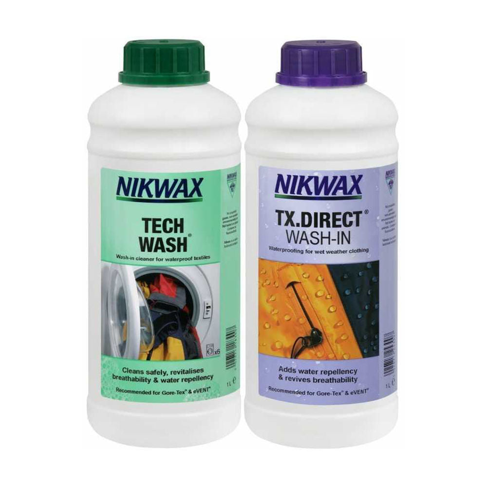 Nikwax - Twinpack Tech Wash & TX.Direct Einwasch-Imprägnierung // 1L-Imprägnierung-Nikwax-GearFreak.de-1