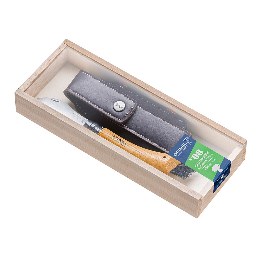 Opinel - Nr. 8 Messer Eiche Geschenkbox-Pilzmesser-Opinel-GearFreak.de-1