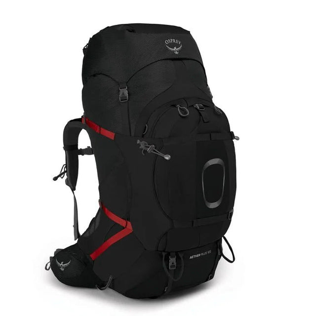 Osprey - Aether Plus 100L Herre Rygsæk // Schwarz-Wanderrucksäcke-Osprey-GearFreak.de-1