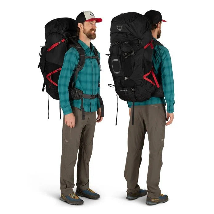 Osprey - Aether Plus 100L Herre Rygsæk // Schwarz-Wanderrucksäcke-Osprey-GearFreak.de-2