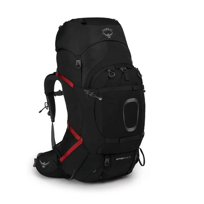 Osprey - Aether Plus 70L Herre Rygsæk // Schwarz-Wanderrucksäcke-Osprey-GearFreak.de-1