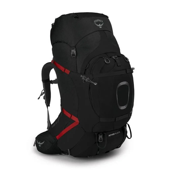 Osprey - Aether Plus 85L Herre Rygsæk // Schwarz-Wanderrucksäcke-Osprey-GearFreak.de-1