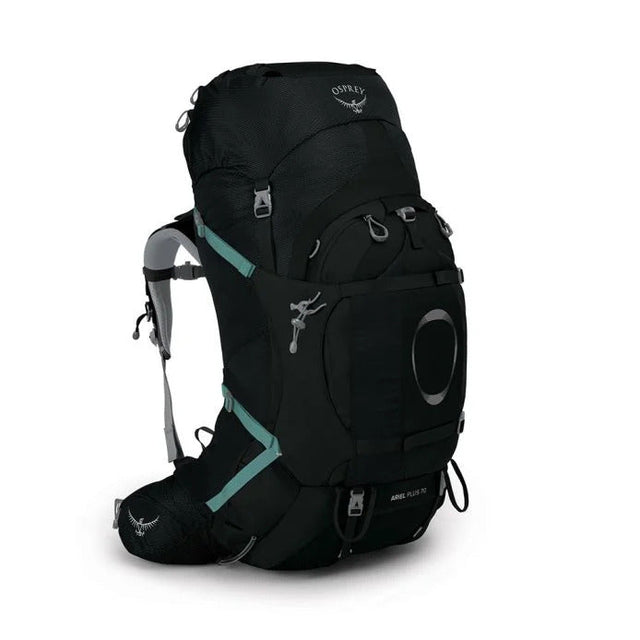 Osprey - Ariel Plus 70L Dame Rygsæk // Schwarz-Wanderrucksäcke-Osprey-GearFreak.de-1