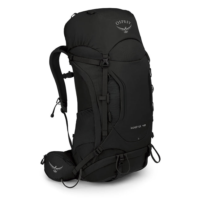 Osprey - Herren Kestrel 48L Rucksack // Schwarz-Wanderrucksäcke-Osprey-GearFreak.de-1