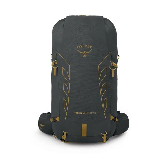 Osprey - Talon Velocity 30L Herre Rygsæk // Dunkelgrau/Tumbleweedgelb-Wanderrucksäcke-Osprey-GearFreak.de-1