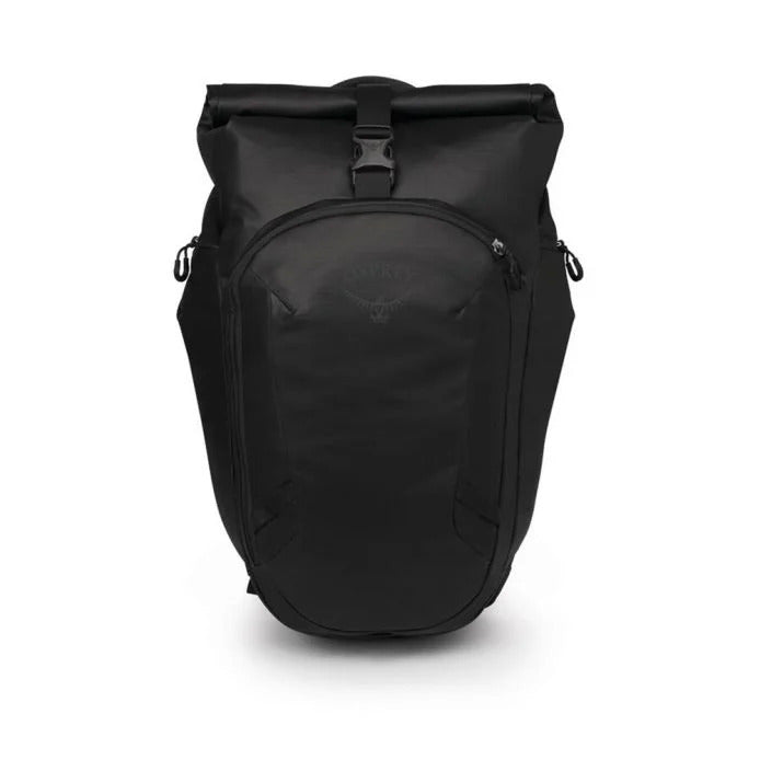 Osprey - Transporter Roll Top Rygsæk // Schwarz-Outdoor-Tagesrucksäcke-Osprey-GearFreak.de-1