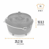 Petromax - Dutch Oven ft3 Topf 1,6L-Töpfe & Pfannen-Petromax-GearFreak.de-3