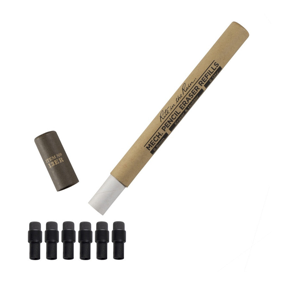 Rite in the Rain - Druckbleistift Radiergummi Refill 6er-Pack-Schreibwaren-Rite in the Rain-GearFreak.de-1