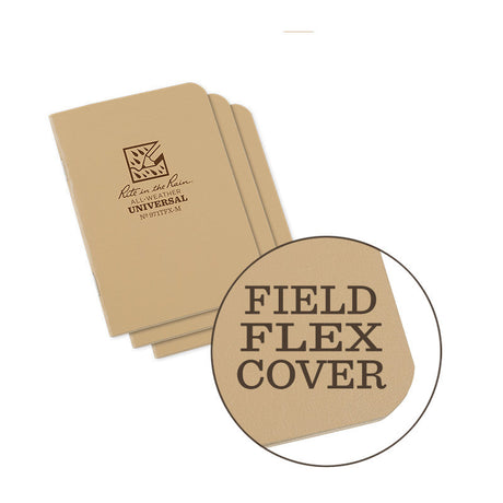 Rite in the Rain - Mini-Heftnotizbuch (3er-Pack) // Sand-Schreibwaren-Rite in the Rain-GearFreak.de-1