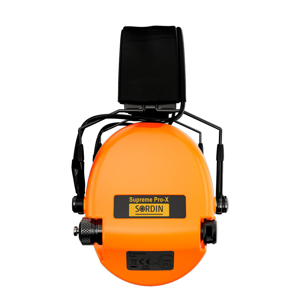 Sordin - Supreme Pro-X Slim Elektronischer Gehörschutz 82 dB // Orange-Gehörschutz-Sordin-GearFreak.de-3