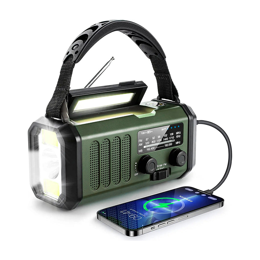 Sunny Hiker - Notfallradio mit Powerbank 10.000 mAh // Grün-Notfallradio-Sunny Hiker-GearFreak.de-2
