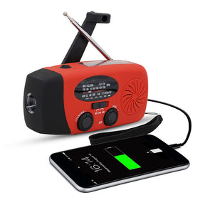 Sunny Hiker - Notfunkgerät mit Powerbank 5.000 mAh // Rot-Notfallradio-Sunny Hiker-GearFreak.de-1