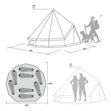 Sunny Hiker - Zelt (8 Pers.)-5-8 Personen Zelte-Sunny Hiker-GearFreak.de-5
