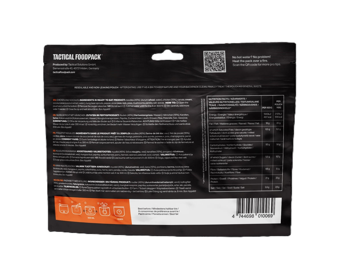 Tactical Foodpack - Hühnchen und Nudeln (514 kcal)-Feldrationen und MREs-Tactical Foodpack-GearFreak.de-3